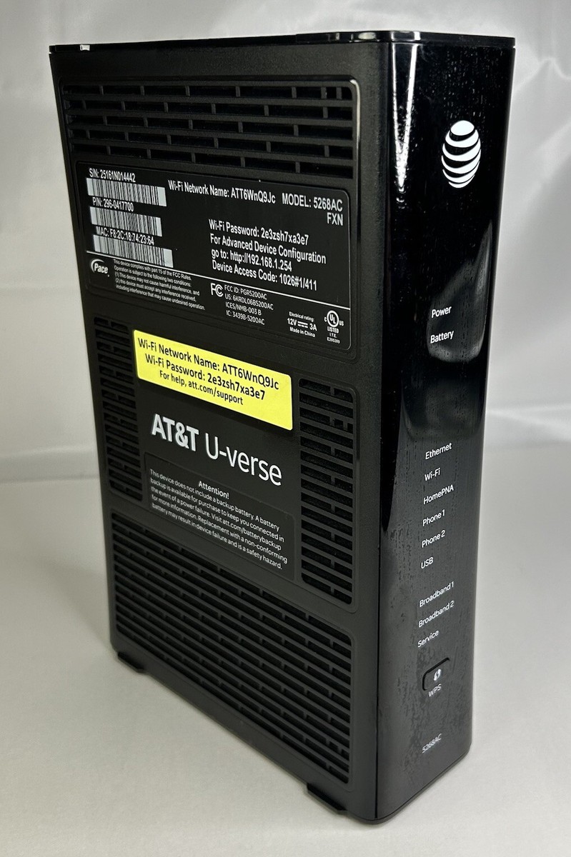 AT&T U-Verse Pace Model #5286AC DSL Modem w/AC Adapter Included | eBay