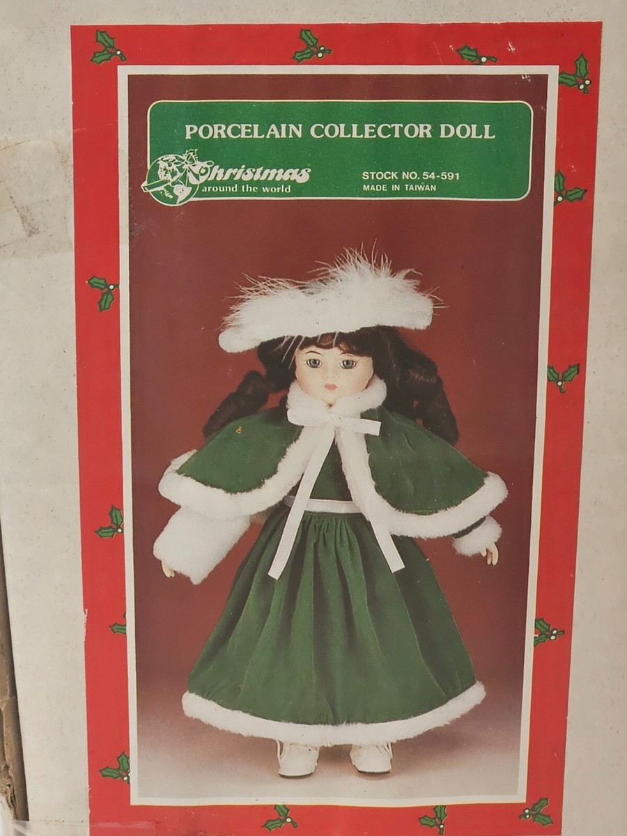 Christmas Around The World Porcelain Collector Doll No. 54-591 w