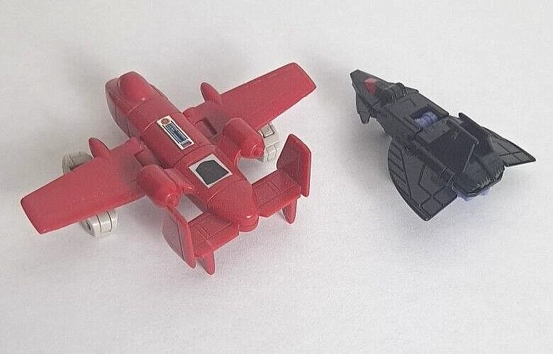 G1 Whisper & Powerglide Micromasters Transformers Air Patrol Vintage Stealth Jet - Image 2 of 4