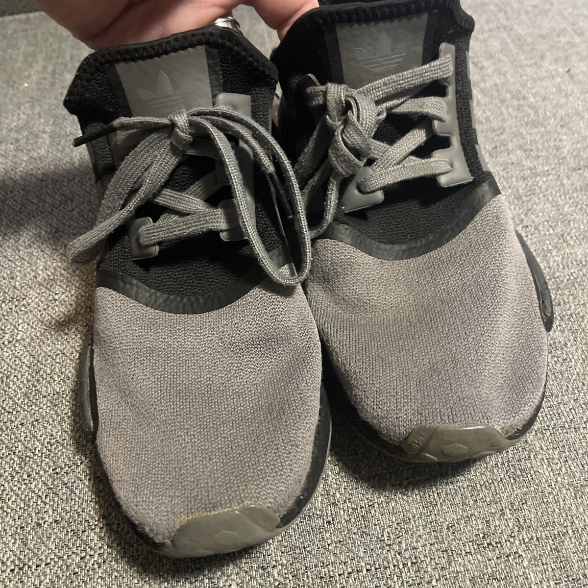 Adidas NMD Gray Running Shoes Men’s Size Sneakers Boost Blue LHG029003