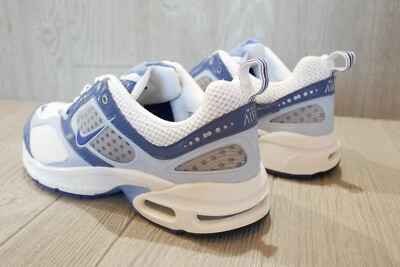 New Rare Vintage Nike Air Max Moto 4 White Blue 2005 Shoes Womens Size 8.5  OSS | eBay