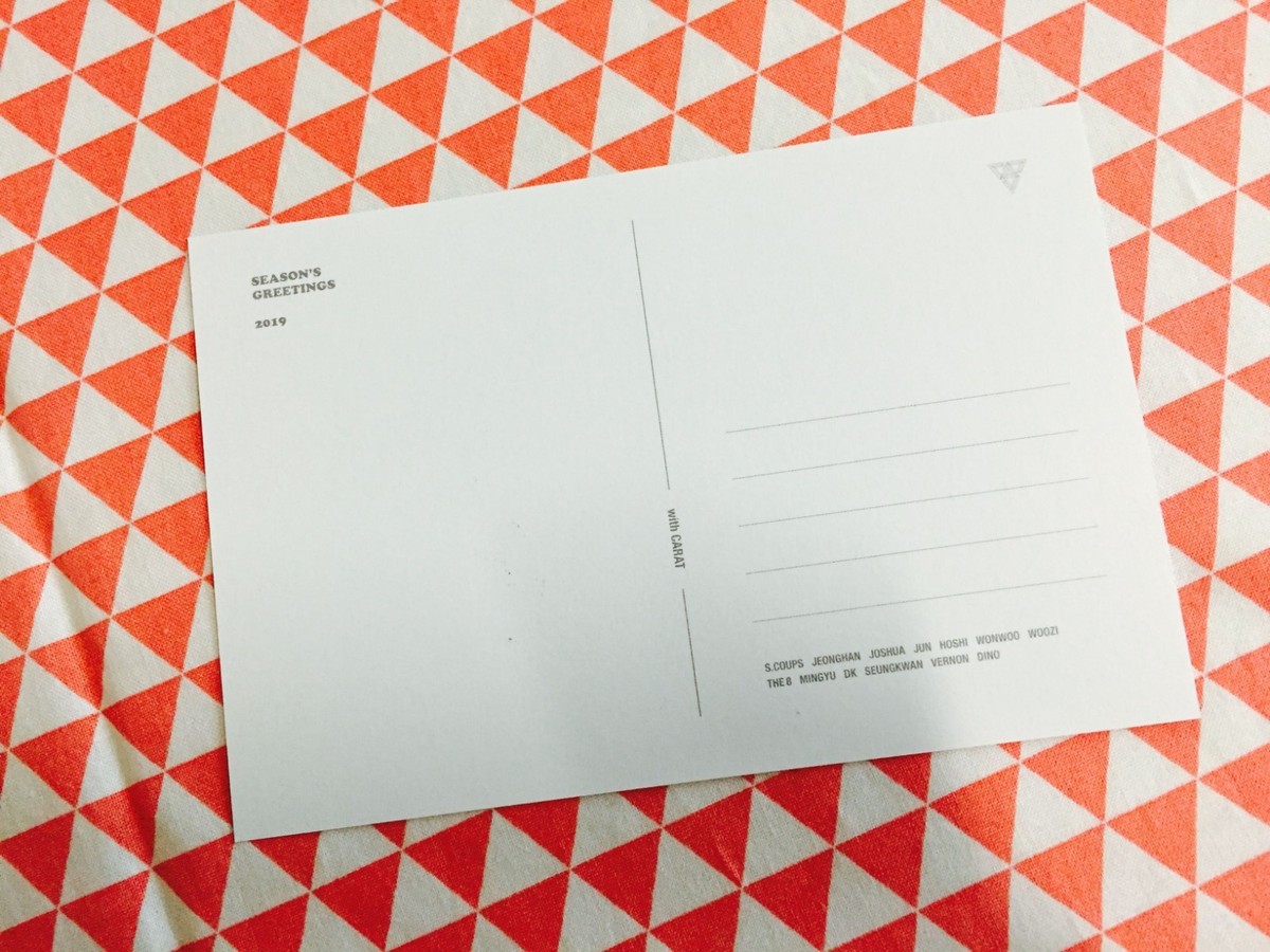 Seventeen 2019 Season's greetings Calendar DVD separated item | eBay