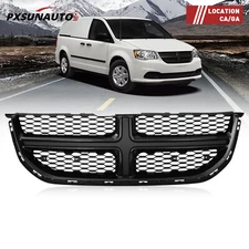 Front Grille Upper Bumper Grille Black Fit For 2011-2020 Dodge Grand Caravan