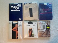 6 Vtg Panty Hose Lot