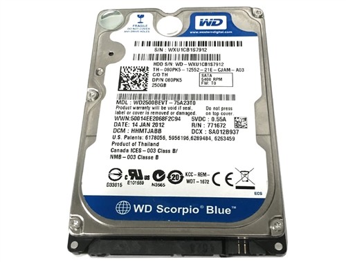 Western Digital Blue 2,5" Laptop Festplatte WD2500BEVT 250GB SATA komplett getestet #5