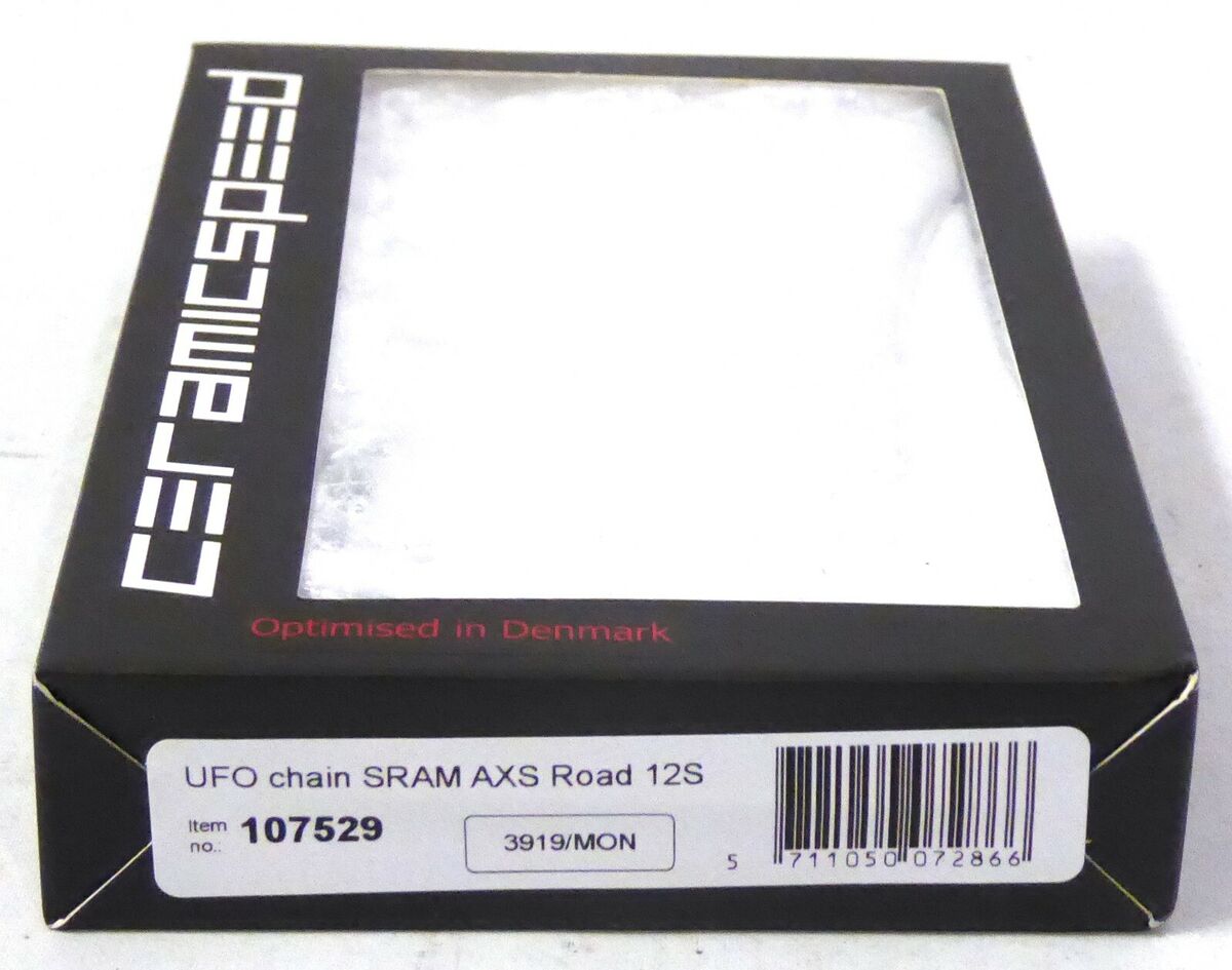 Ceramicspeed UFO Chain Fits SRAM AXS Road, Flattop, 12 Speed Ceramicspeed UFO Chain Fits SRAM AXS Road, Flattop, 12 Speed