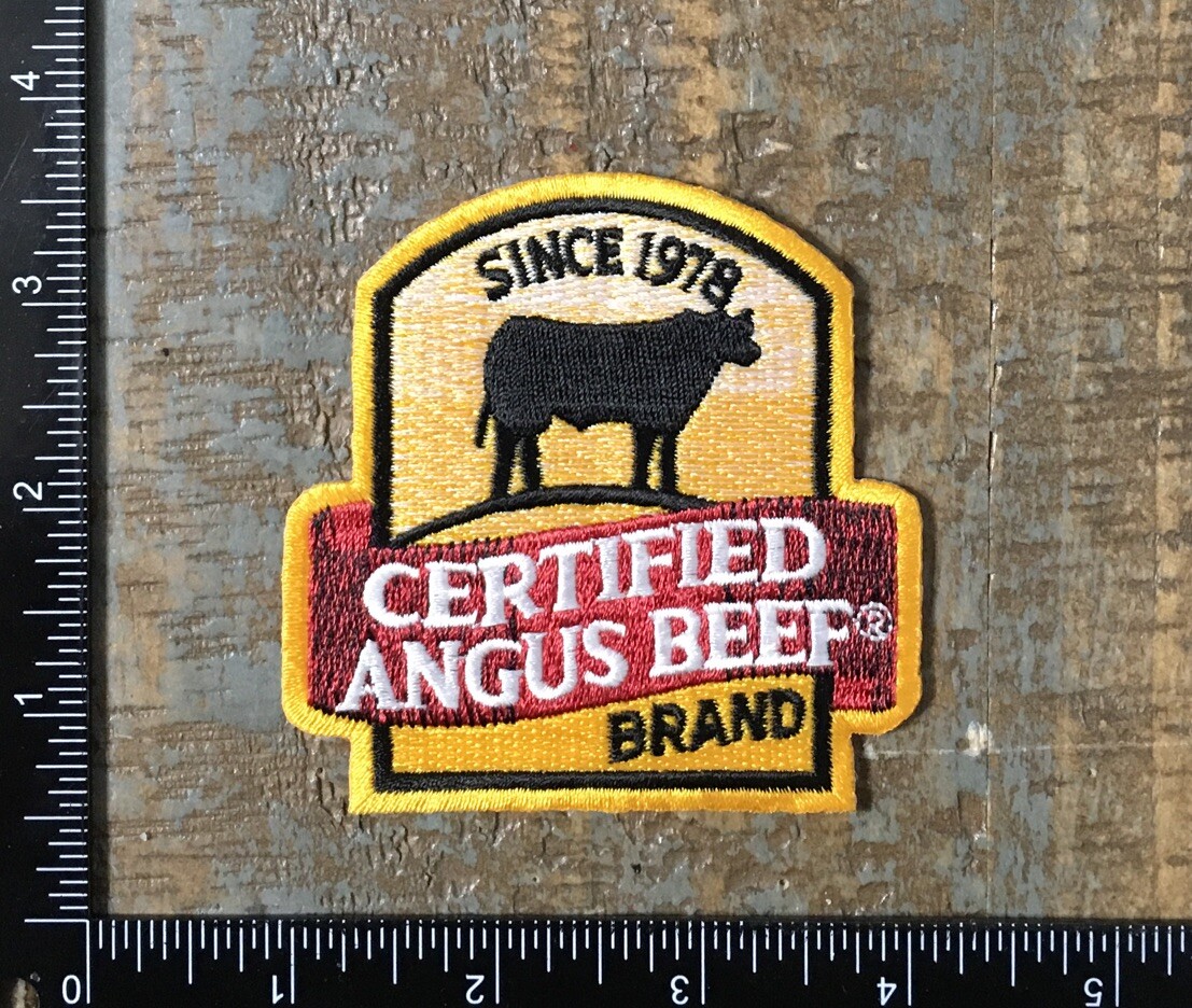 Vintage CERTIFIED ANGUS BEEF Since 1978 Cow Farming Embroidered Iron-On Patch