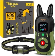 Dog collar with Remote Control and Flashing Night Light