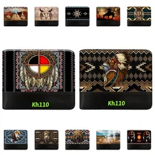 Southwest Native American Print  Bi-Fold Wallet-546