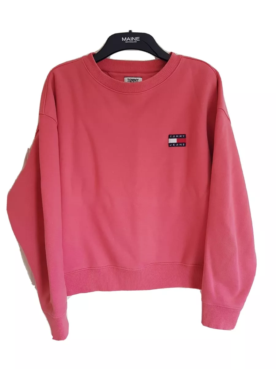 Pink tommy hilfiger sweatshirt sale