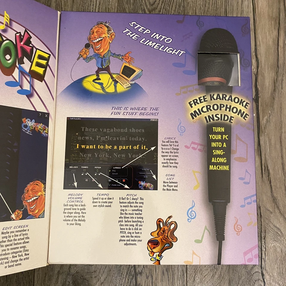 SOFT KARAOKE Entertainment Microphone And Cd-Rom 1998 Vorton Technologies - Image 2 of 4