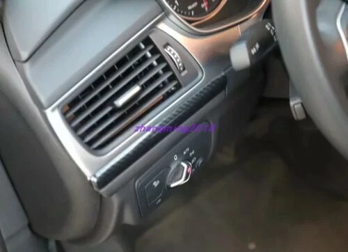 9PCS Carbon Fiber Style Interior decoration kit For Audi A6L 2012-2018 — 第 2/4 张图片