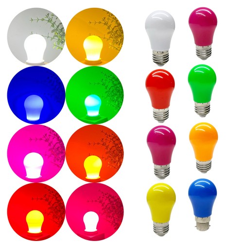 A45 Colorful LED Globe Bulbs E27 B22 2W Lamps Lights Bar Party Festival Decor RH - Picture 12 of 12