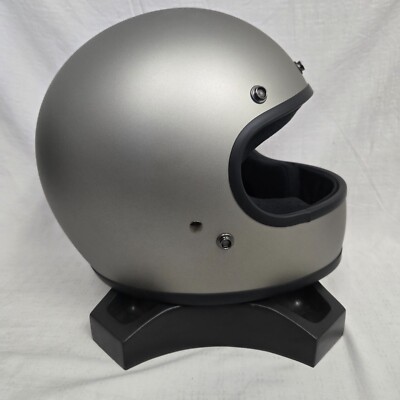 Biltwell Gringo Motorcycle Helmet Flat Matte Titanium Medium *DOT ONLY VERSION*