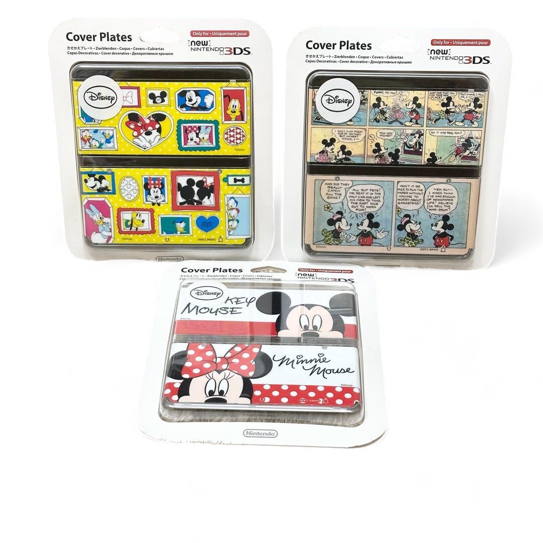 NINTENDO Disney Mickey Mouse Replaceable Custom Cover Plates 3 Set