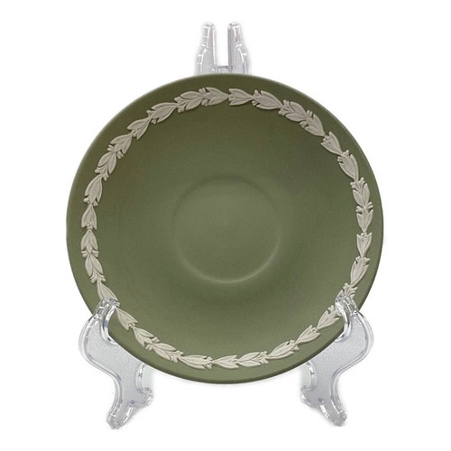 Wedgwood Jasperware Jasper Dance Hours Cup and Saucer Set Green With BOX Beauty - Picture 7 of 10