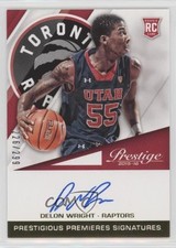 2015 Panini Prestige Prestigious Premieres Signatures /299 Delon Wright Auto 1u6