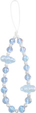 Cloud Phone Charm Crystal Pearl Cellphone Chain Strap String Handmade Aesthetic