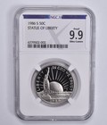 1986-S Statue of Liberty Commemorative Half Dollar Proof 9.9 UCam NGC NGCX *7612 — photo 1
