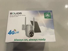NEW Soliom S90 4G LTE Security Camera Solar 355 Rotate Waterproof 2K Video Audio