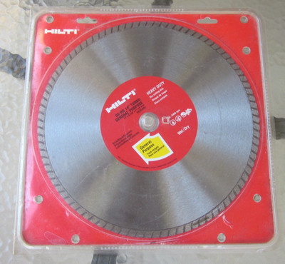 Hilti 14'' Concrete Brick Block Cutting Disc Wet/Dry General Purpose New