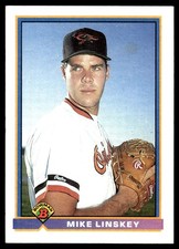 Mike Linskey 1991 Bowman #105 Orioles MLB READ FREE SHIPPING AutographDen