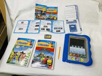 Vtech V.Reader Interactive Learning E-reading System Bundle 3 Games Working Pen
