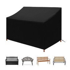 2/3/4 Seater Garden Bench Seat Cover Furniture Loveseat Wooden Bench Rattan Sofa