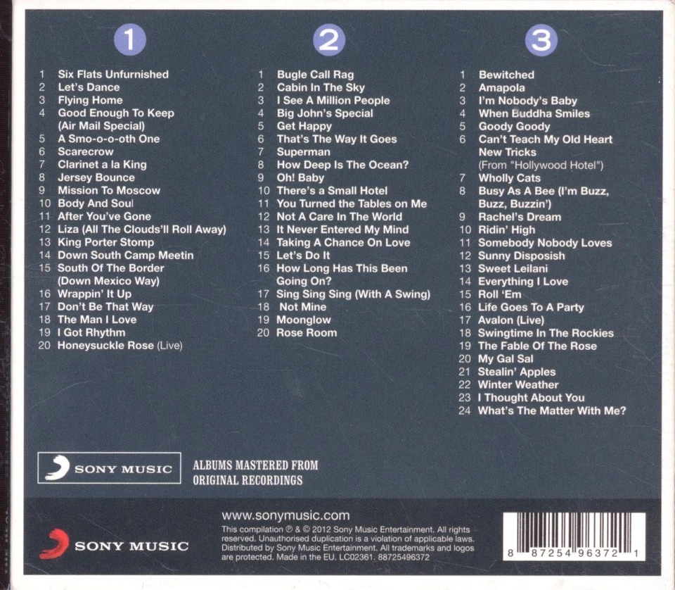 Benny Goodman Réel... Benny Goodman Triple CD Europe Sony Music 2012 3 X CD Dans - Photo 2/2