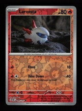 Carte Pokemon Larvesta 040/197 Yuka Morii Reverse Holo Fiamme Ossidiana Comuni