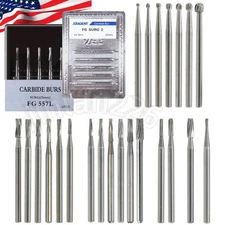 Dental Surgical Burs 25mm Carbide Bur Friction Grip FG Round For High Speed