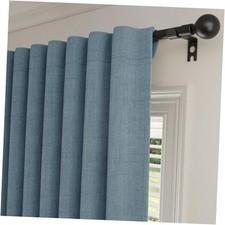 100 Blackout Curtains 84 Inch 52"W x 84"L Pack of 2 Silken  Dusty Blue