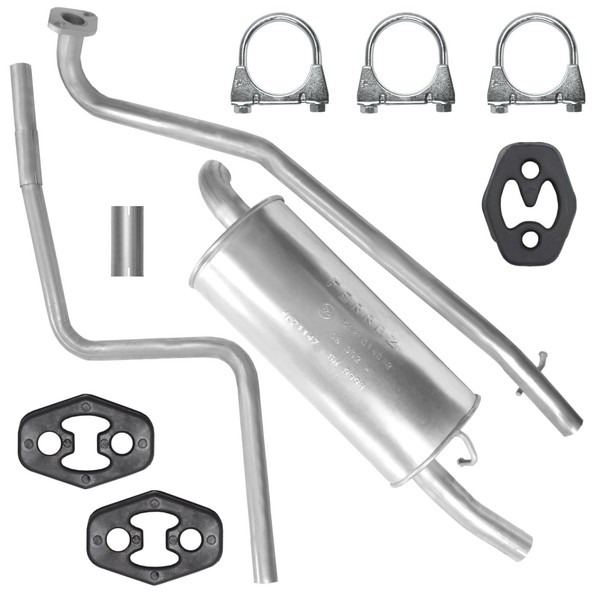 Auspuff Auspuffanlage SchalldäMpfer FüR Ford Fiesta 5 V MK5 1.4 Tdci SchräGheck-image