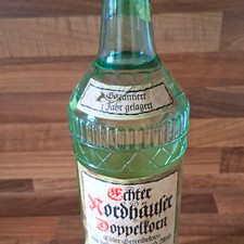 Echter Nordh&auml;user Doppelkorn Glasflasche gr&uuml;n Bar & Spirituosen Sammler