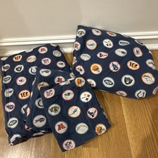 Pottery Barn Teen NFL Sheet Full Blue Team Logo Print