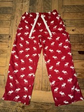 VTG Y2K Abercrombie Fitch Mens Large Red Moose AOP Lounge Sleep Pants