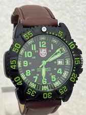 Luminox Quartz 3050/3950 Green Dial Men's Watch Used Excellent Condition From Ja