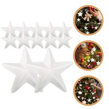 12 Pcs Star Tree Ornaments Diy Foams Stars Decor Christmas Decorations