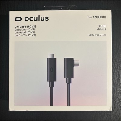 Oculus Link Cable 5m USB-C USB 3.0 Black for Quest 2 PC VR Headset