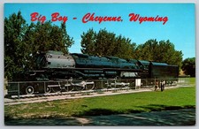 Big Boy 4004 Union Pacific Steam Locomotive Cheyenne Wyoming Vintage Postcard