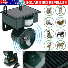 Solar Animal & Pets Repeller Motion Sensor Ultrasonic Bird Rat Possum Repellents