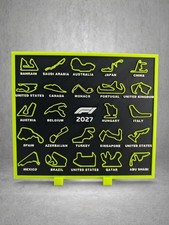 Calendario Circuiti F1 2027 Stampa 3D 16.5 cm x 14.5 cm Gadget Formula 1