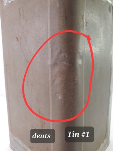 Due lattine di latta sciroppo d'acero da 1 gallone vintage di Baker Bros. - Foto 5 di 17