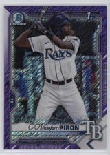 2021 Bowman Chrome Prospects Purple Shimmer Refractor /250 Jhonny Piron 04lp