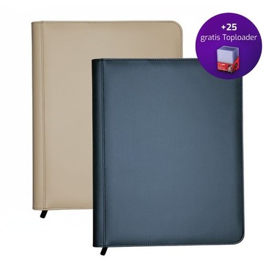 Großer Premium TCG Toploader Binder, 252 Fächer, 14 Seiten + 25 gratis Toploader
