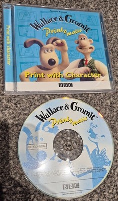 Wallace & Gromit Print-O-Matic (1998) - PC CD-ROM - inklusive Handbuch