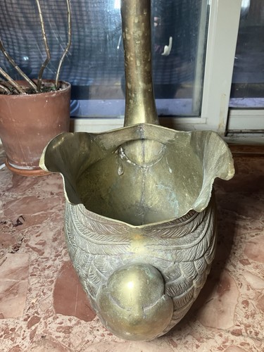 RARE Extra Large Brass Swan Planter Vintage 26” - Picture 14 of 15