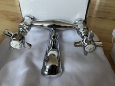 Bath Tap. Bensham Pillar Bath Filler Tap In Chrome New In Box Quality Brass Tap