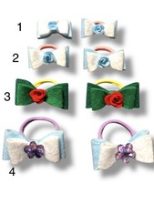 Handmade Hair Bows For Girls / pair