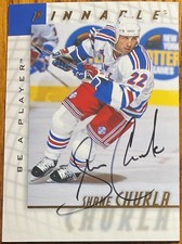 1997-98 Be A Player Autographs Shane Churla #182 New York Rangers